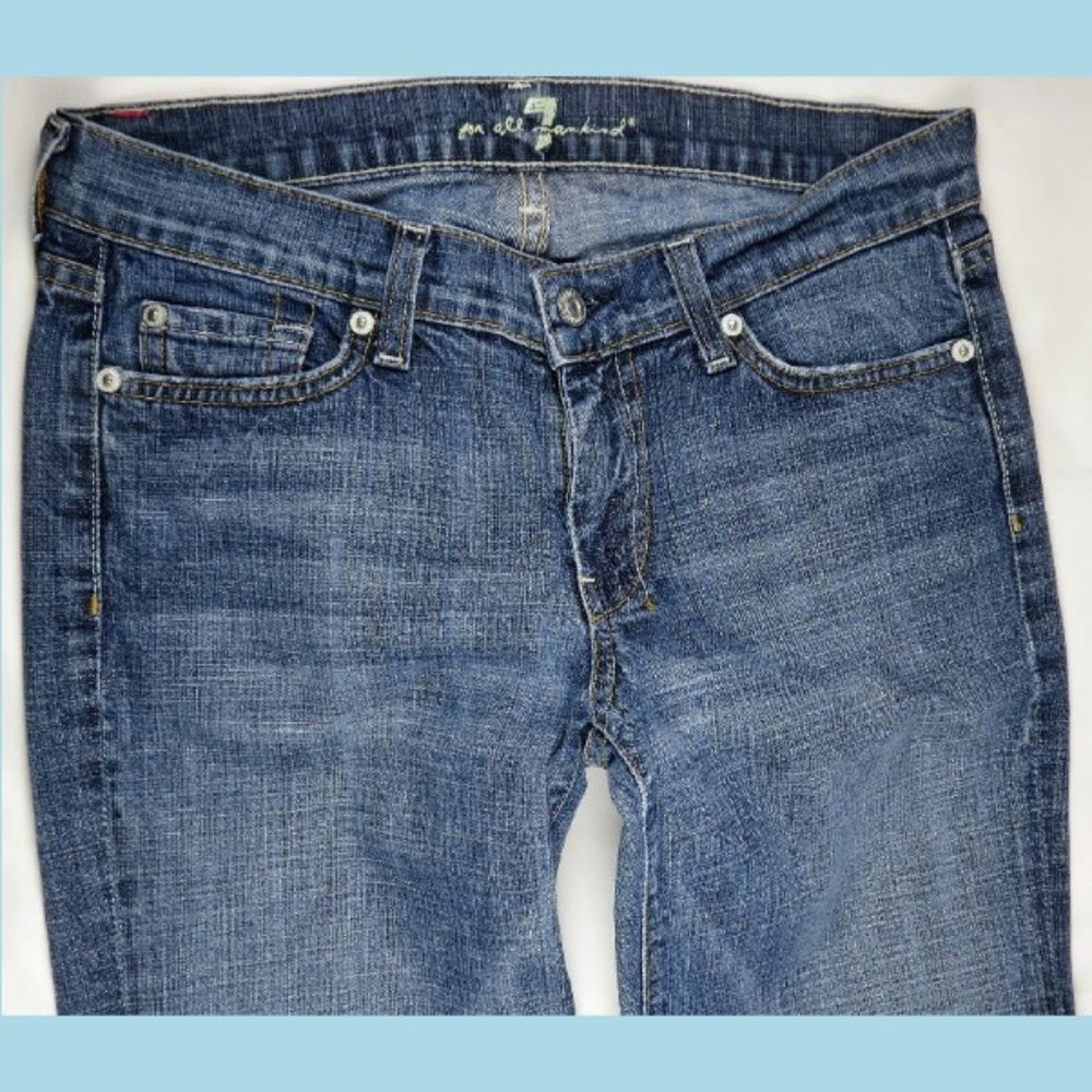 7 for All Mankind DOJO Womens Jeans 27 31/31 Blue